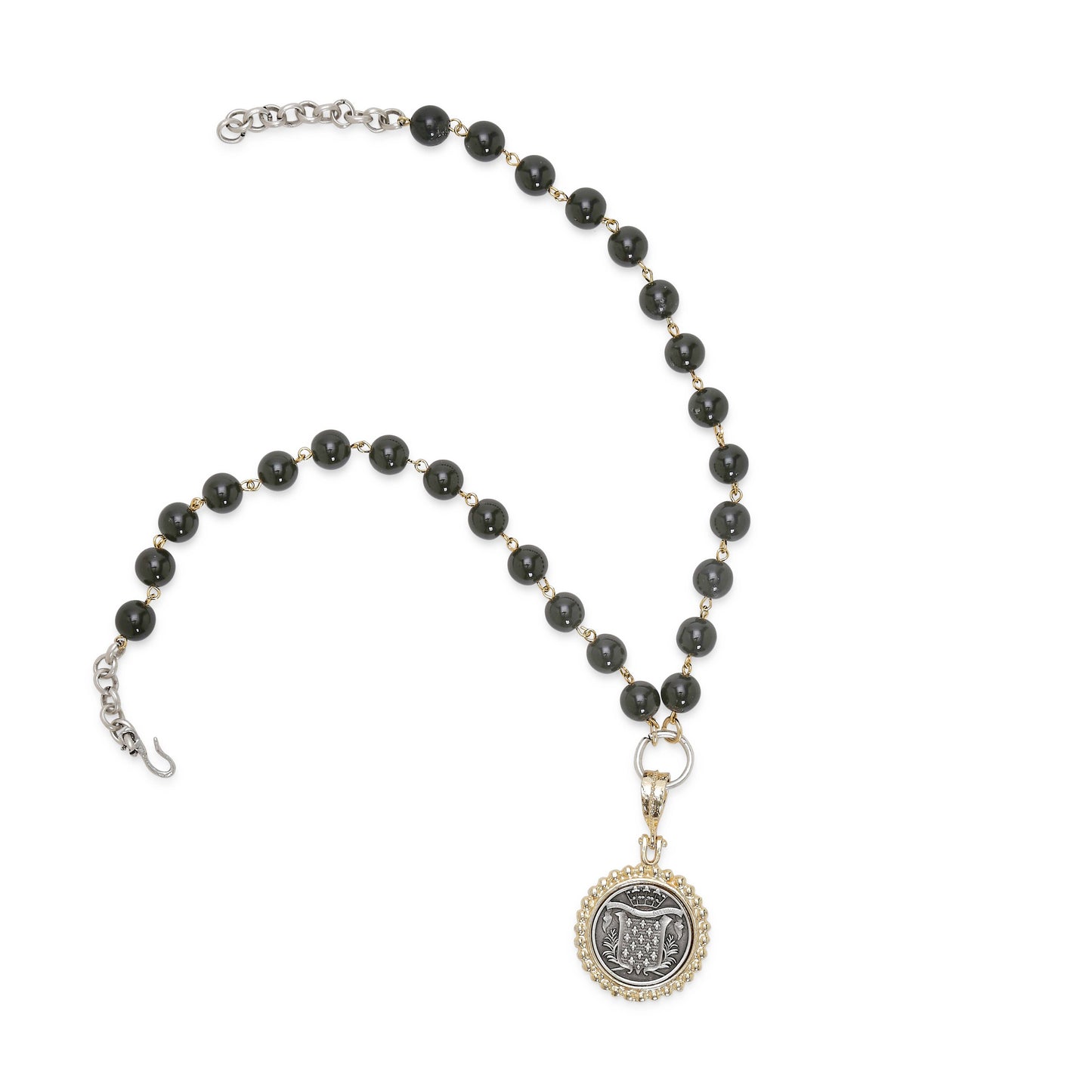 Handmade Gold Plated Pewter Necklace - H132