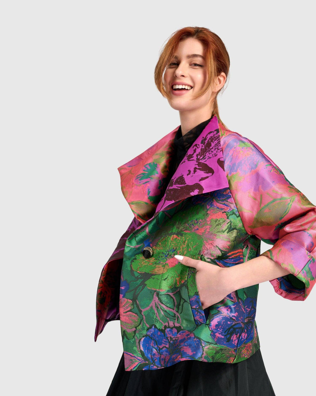 Apotheosis Cocktail Jacket, Jacquard Mix: MIX / L (US 14-16)