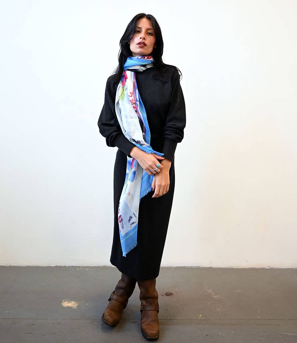 Cotton Scarf Love Letters