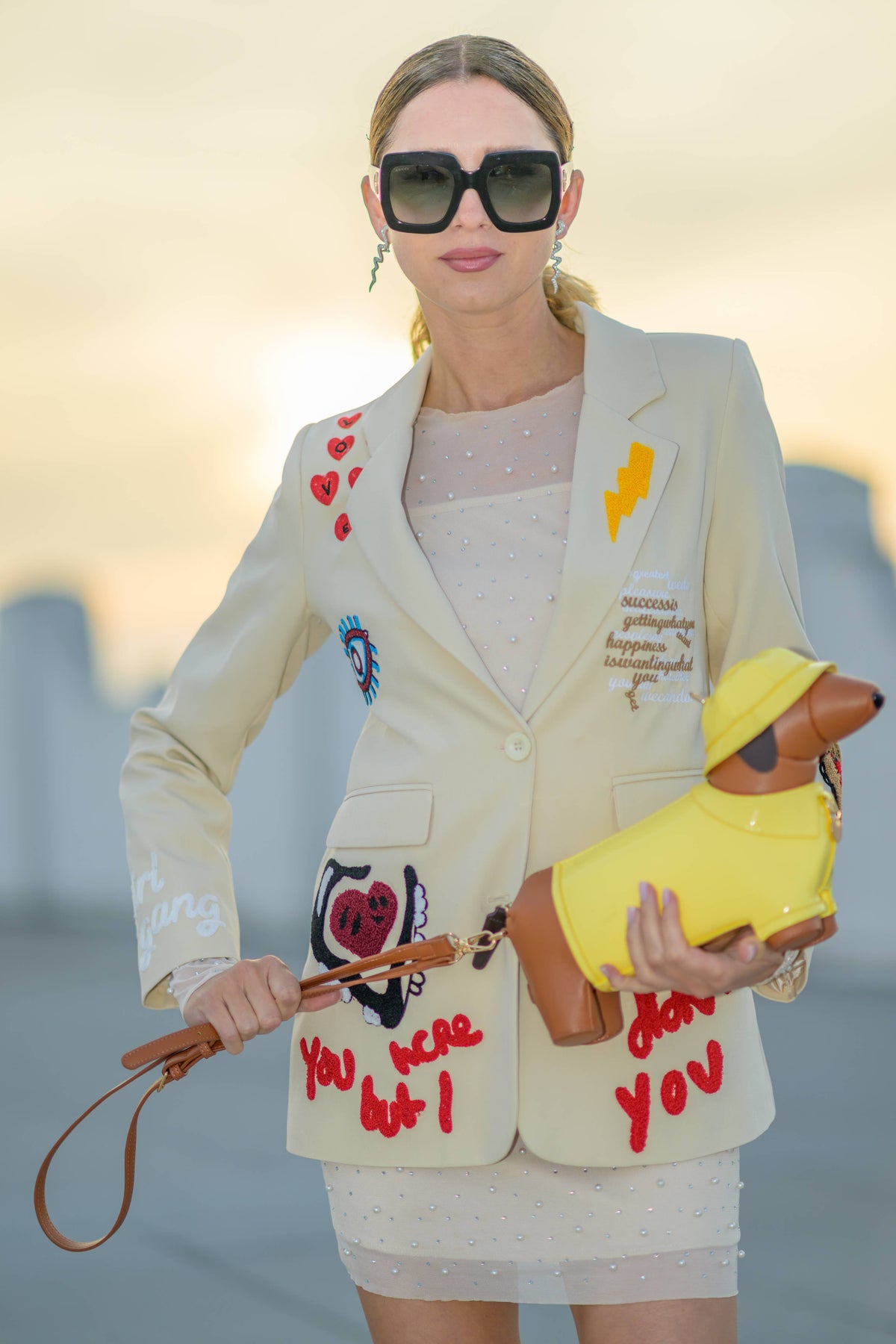 Jack & Jill Blazer: Beige / M