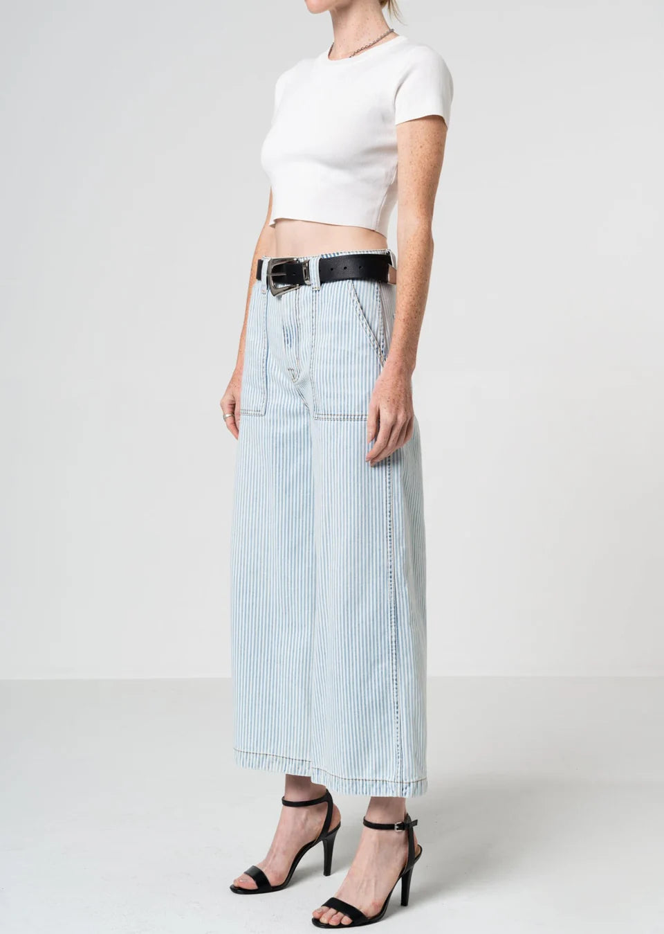 Avery Cropped Wide Trouser FR1941AMYS -No End Denim