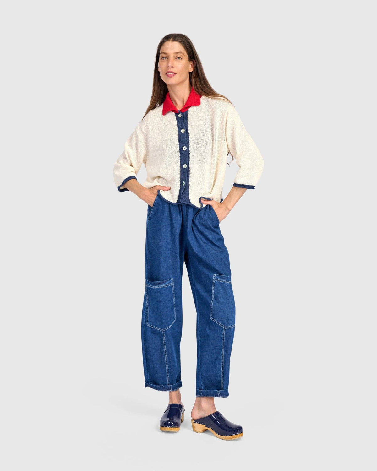 Coco Cardigan, Navy Mix: NAVY / ONE SIZE