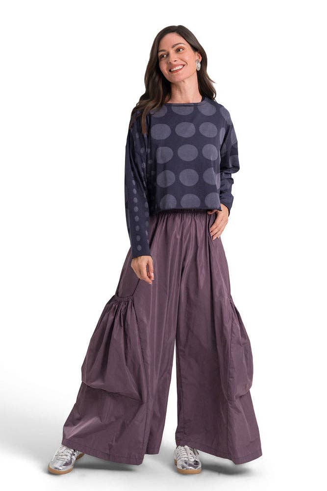 Circles Mini Luxury Boxy Tee - Midnight: Midnight