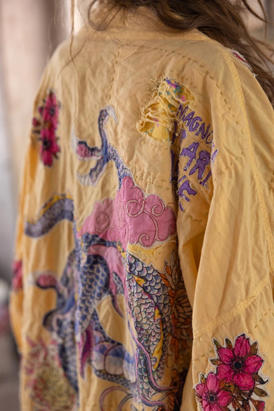 Dragon Romani Kimono 1163 - Magnolia Pearl