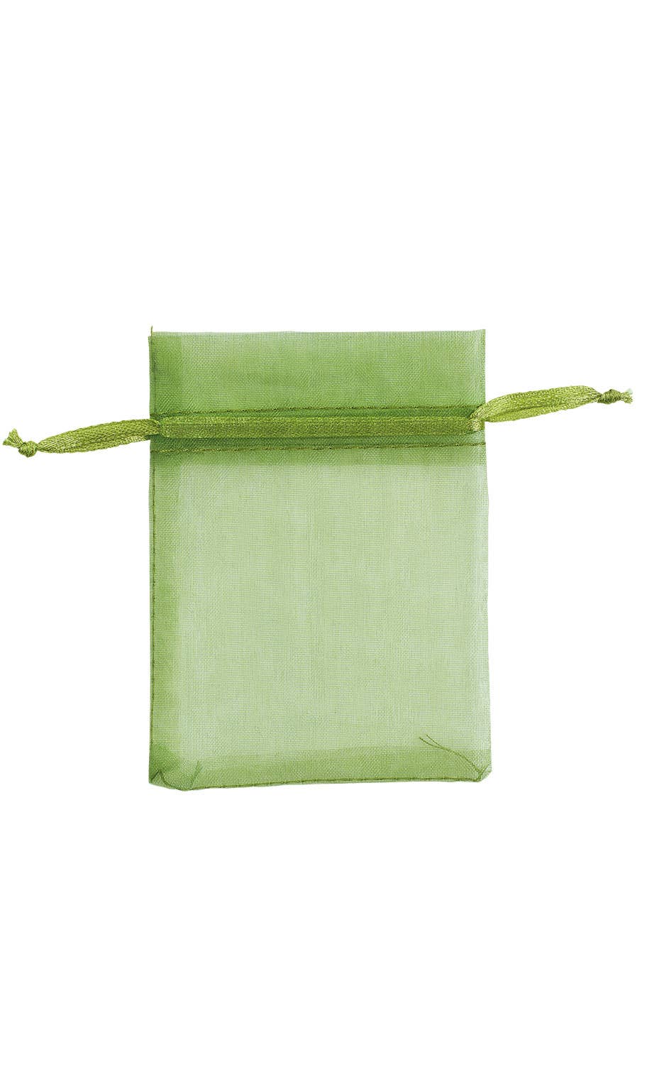 Organza Drawstring Pouch: White / Pack of 10 / 5" x 7"