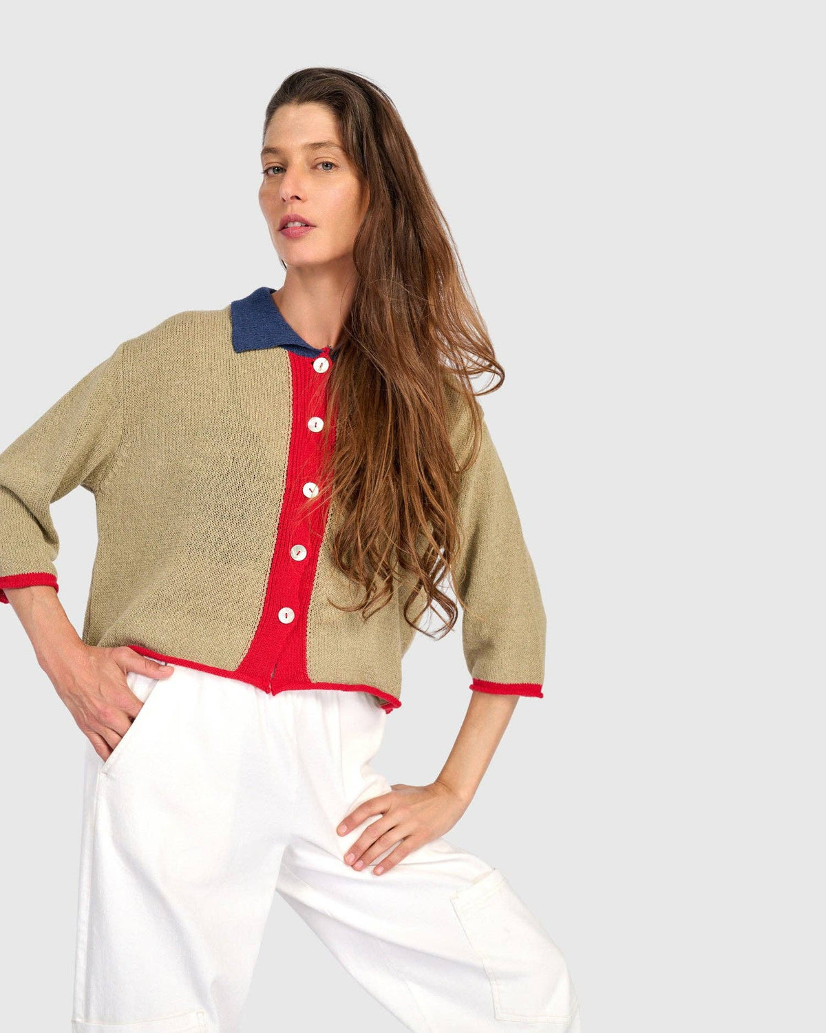 Coco Cardigan, Red: Red / ONE SIZE