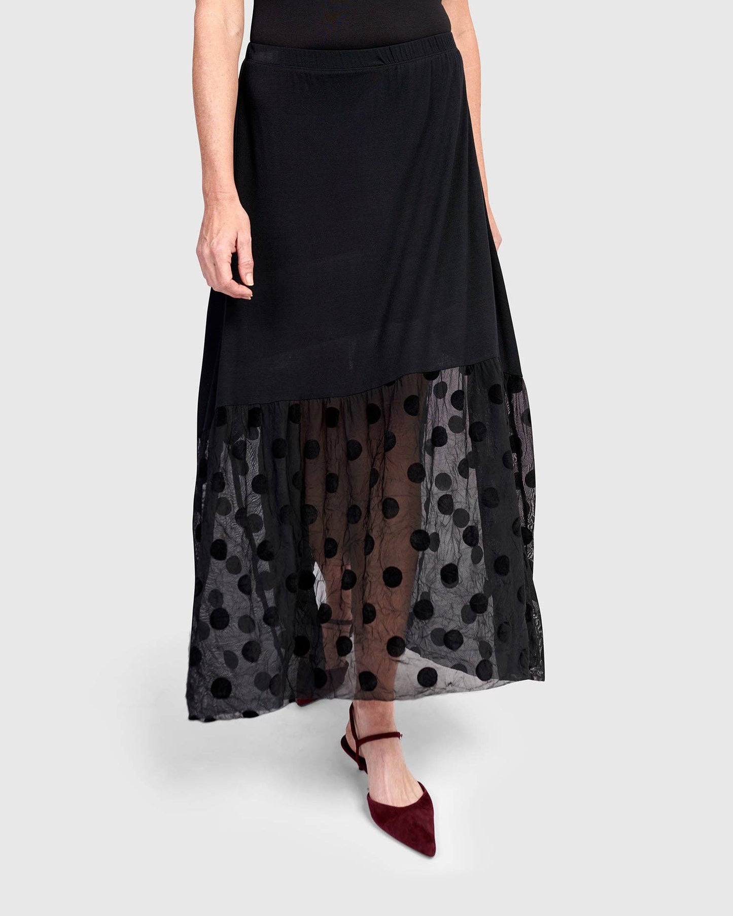 Joanie Maxi Skirt, Black: BLACK / 2 (US 8-10)