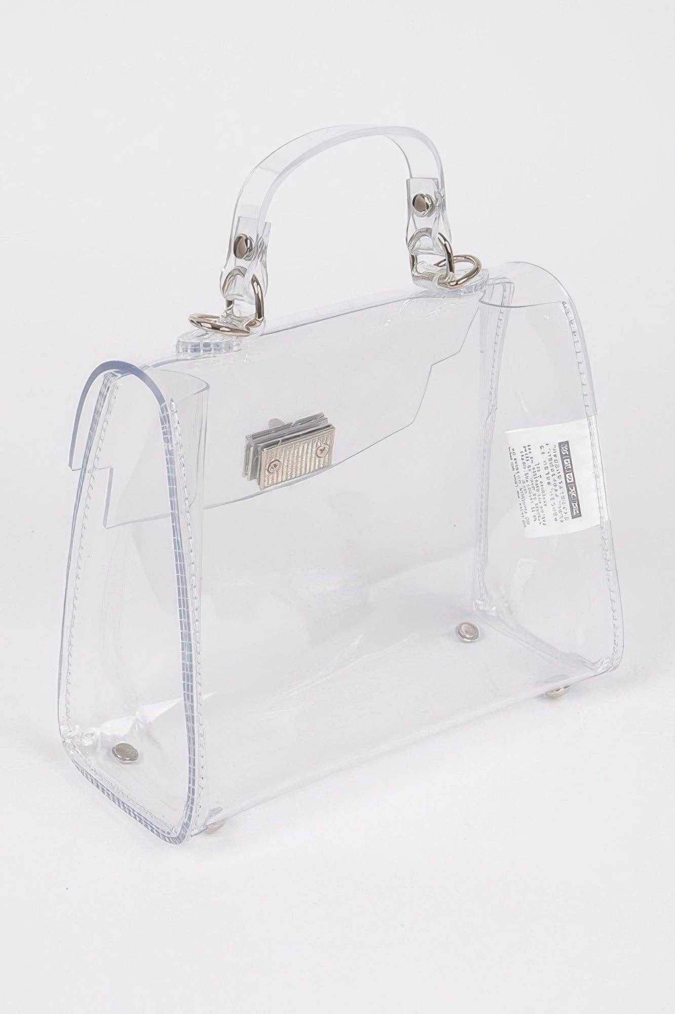 WOMEN'S BAG SALERNO New Collection ITALY BYMANYC ® New York: Clear Silver