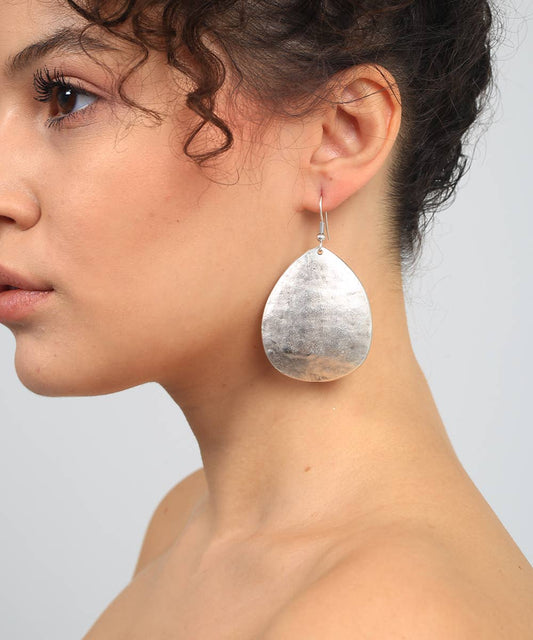 Antique Silver Plated Boho Style Earrings