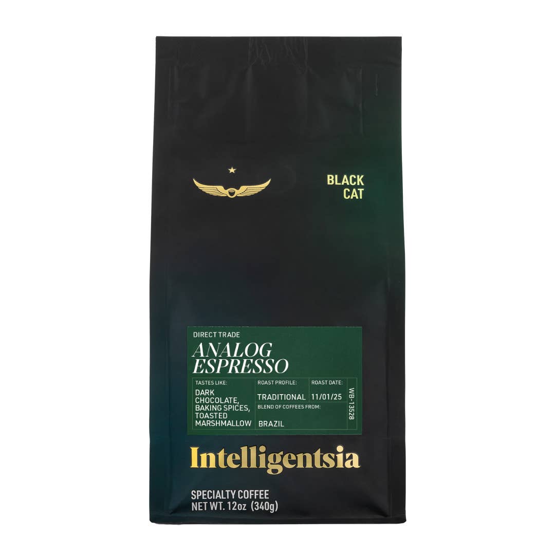 Black Cat Analog Espresso, 12oz Whole Bean
