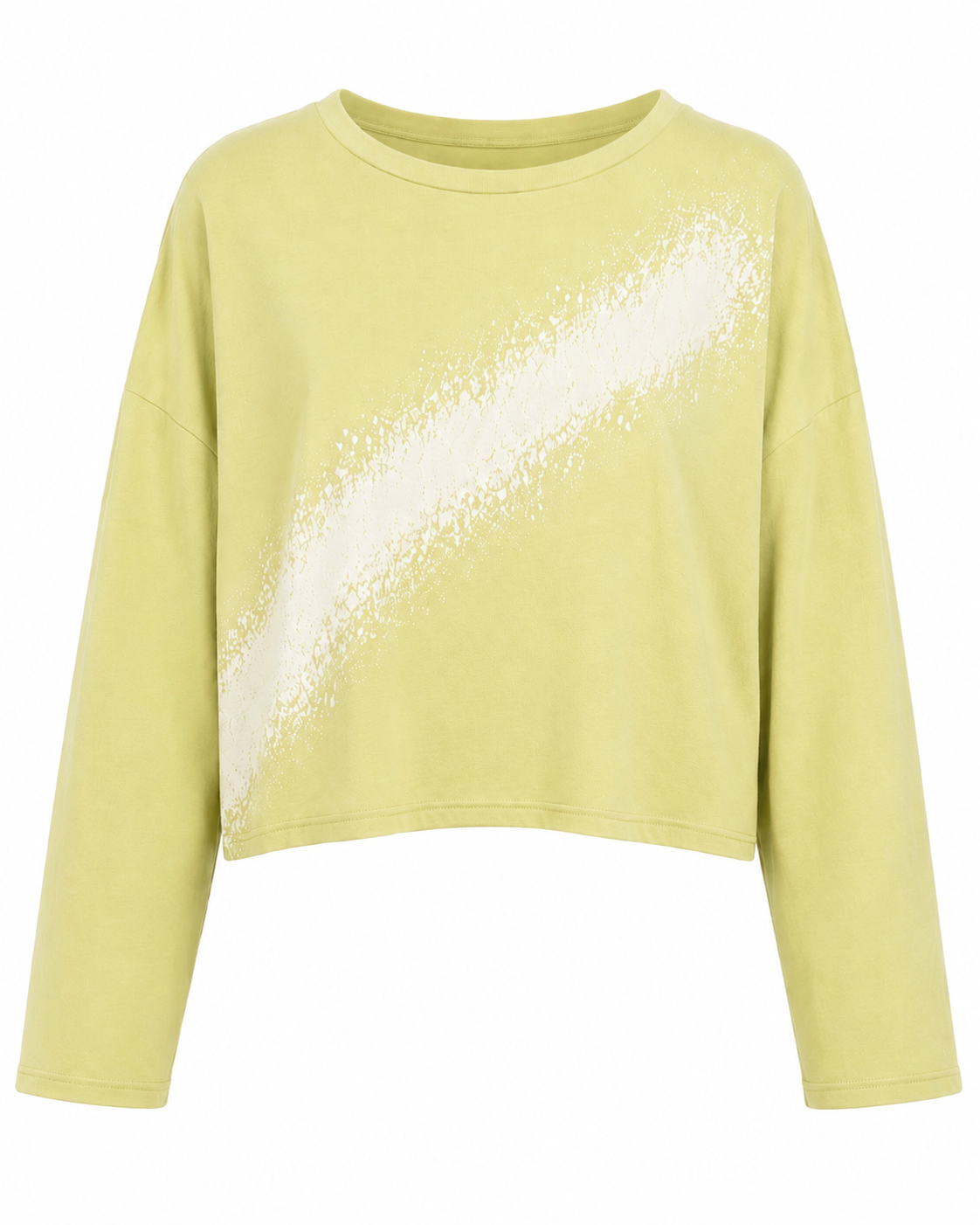 Pima Cotton Mini Bleached Luxury Boxy T-Shirt - Citron