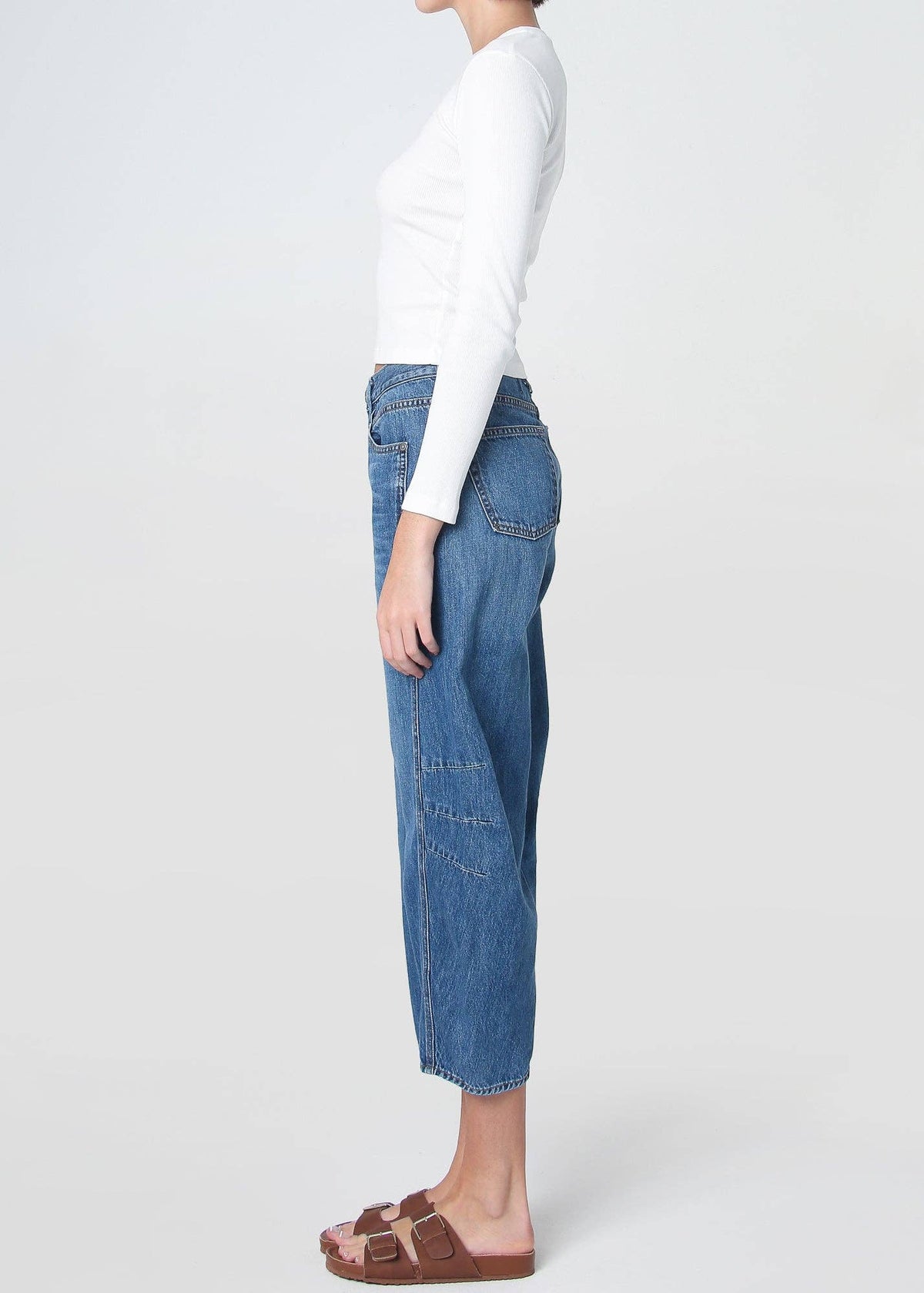 Ava Flutter Slung Fit Jeans - Pomona: Pomona / 24