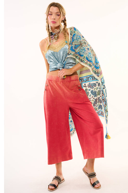 Crafted Hand Stitched Silk Scarf: Sage/Blue Combo / One Size