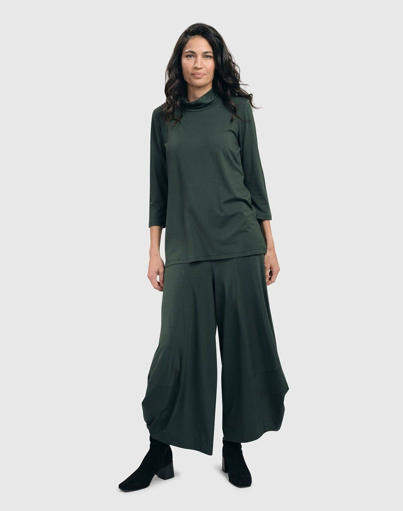 Essential Punto Pants, Green: Green / 0 (US 4-6)