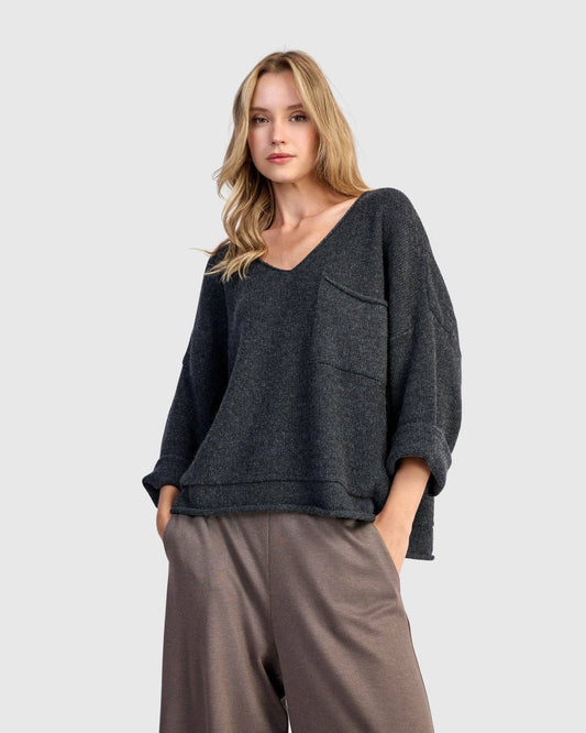 Basis Pullover Sweater, Grey: Grey / M (US 12-14)