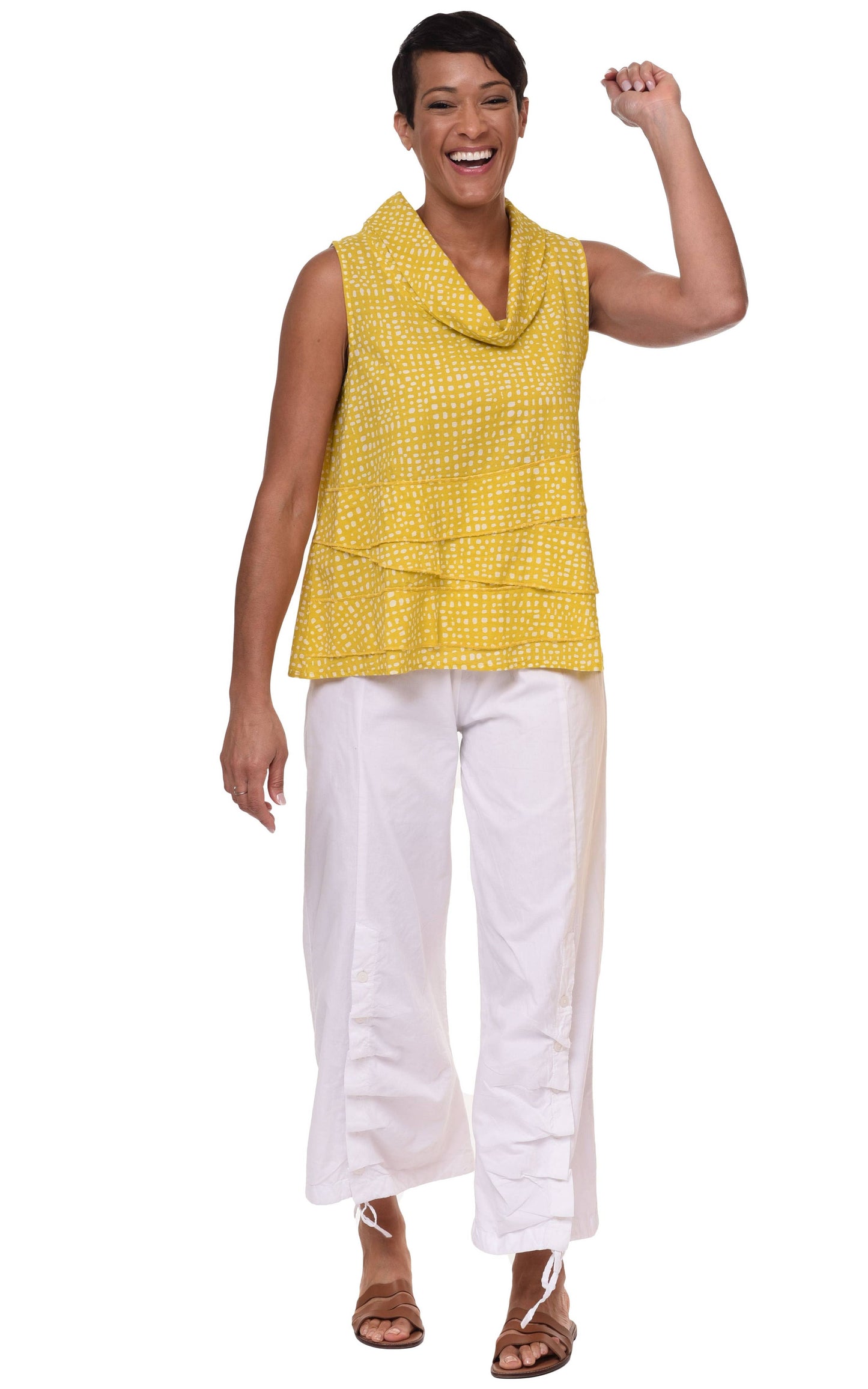 CV63 Leilani Top in Goldfish Dots*: L