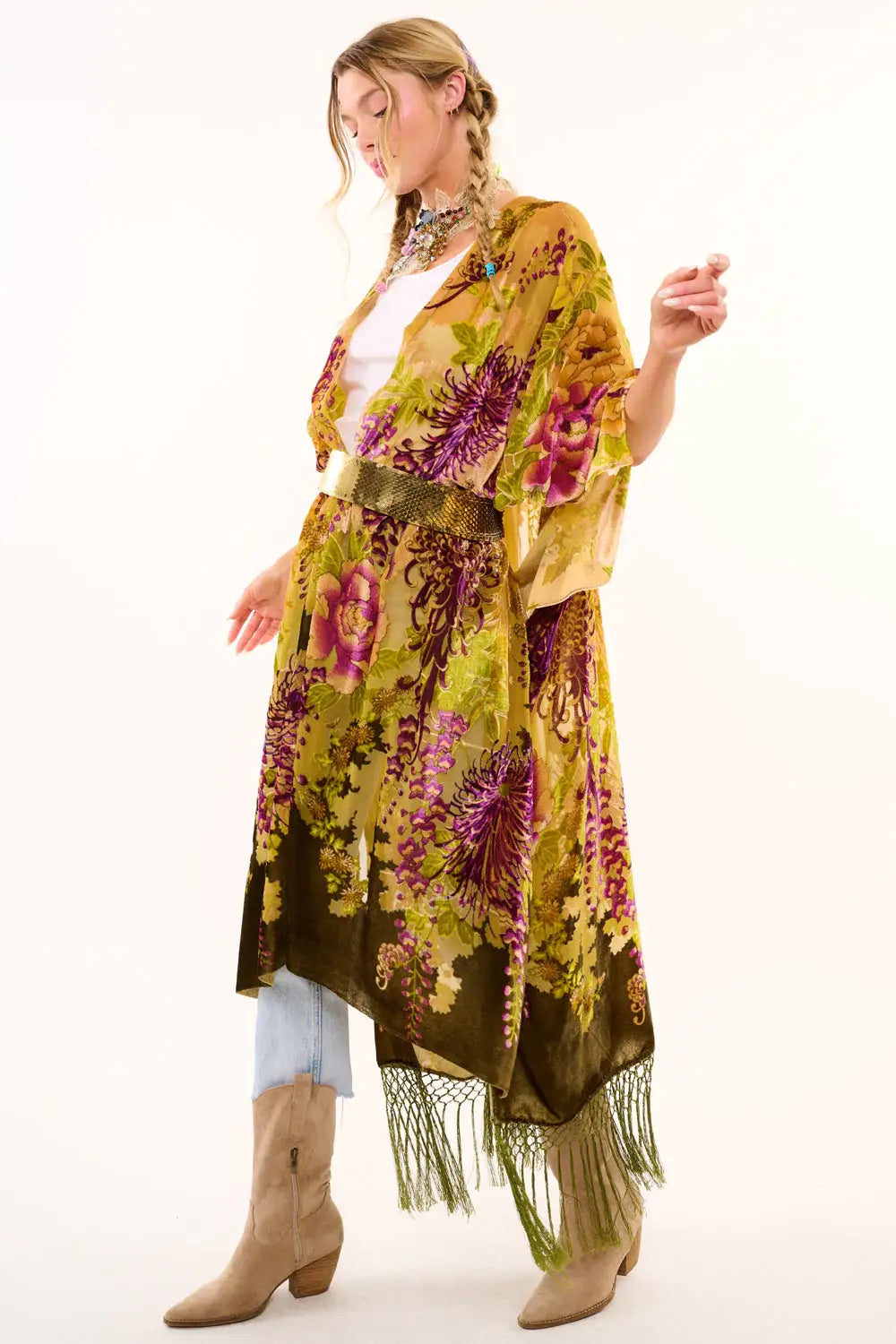 Forest Goddess Kimono: One Size / Forest Burnout