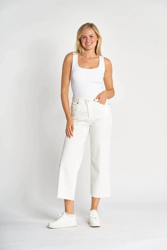 ZHRILLA Cropped Jean D125695-W012 - ZHRILL