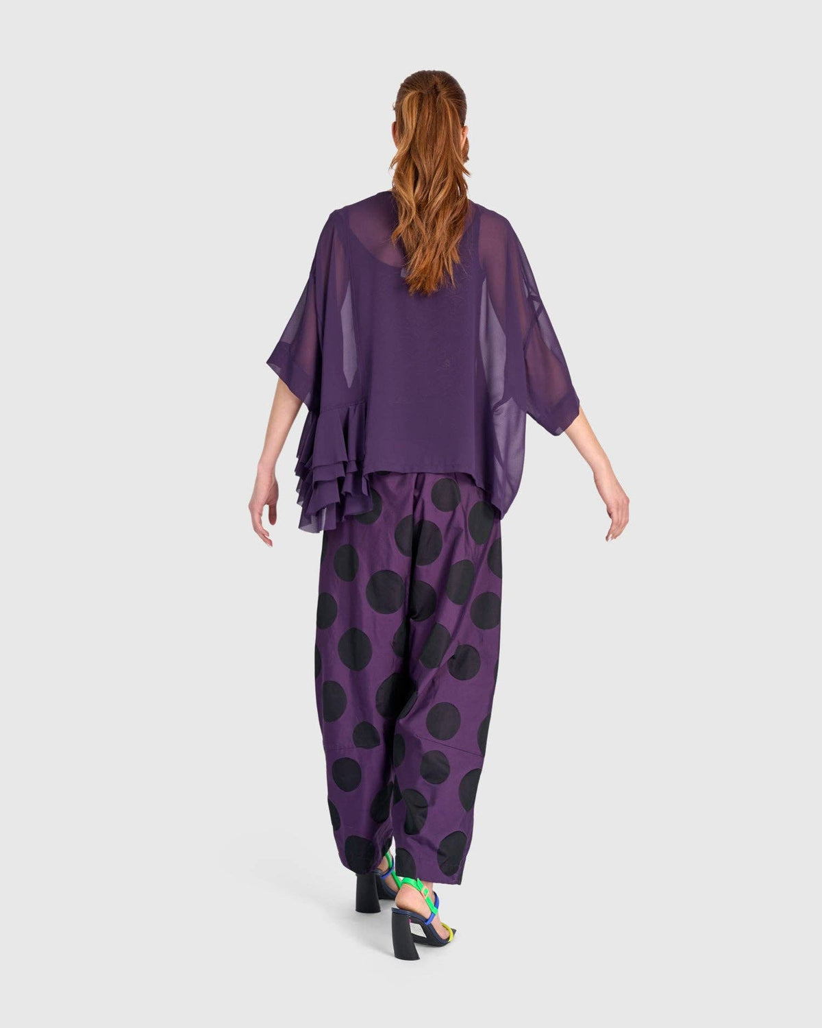 Tyrian Barrel Pants, Plum: Violet / 2 (US 8-10)