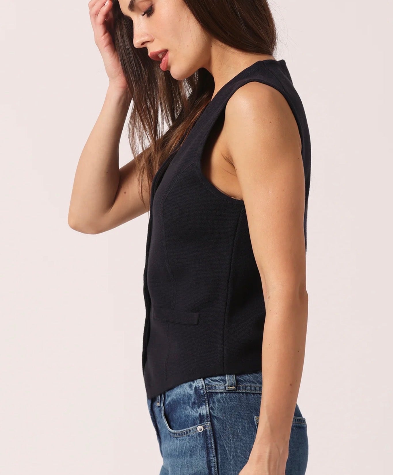 V-Neck Vest 86130 - Minnie Rose