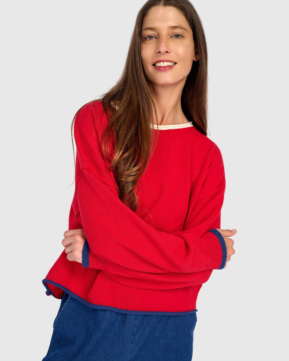 Pip Rollneck Pullover, Red: Red / ONE SIZE