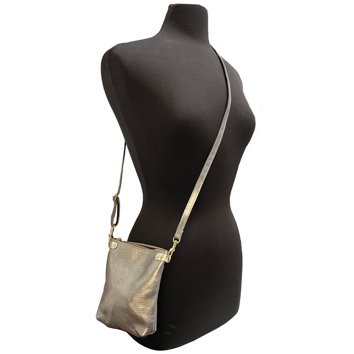 The Lisa Cellphone Crossbody Pouch : Mango / Black Webbing Crossbody Strap