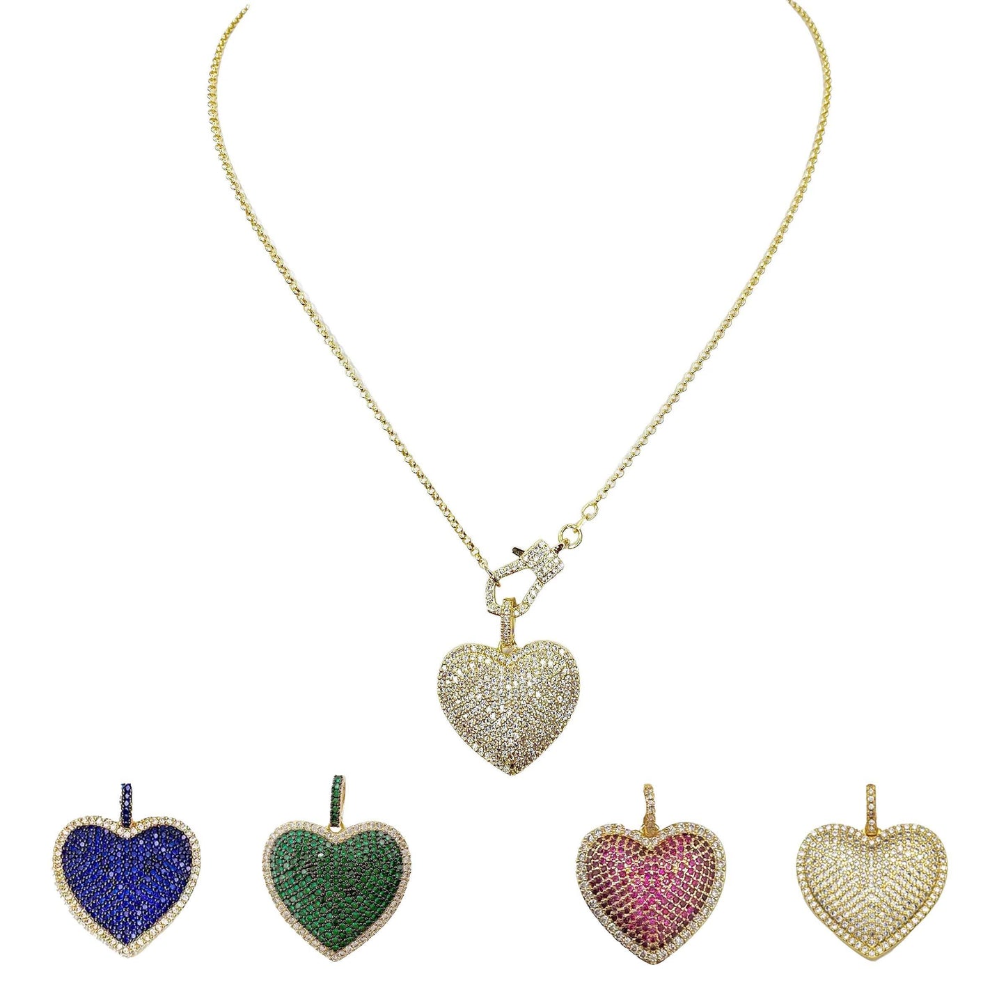 Rachel Diamond Spectacular Necklace: Silver/Silver