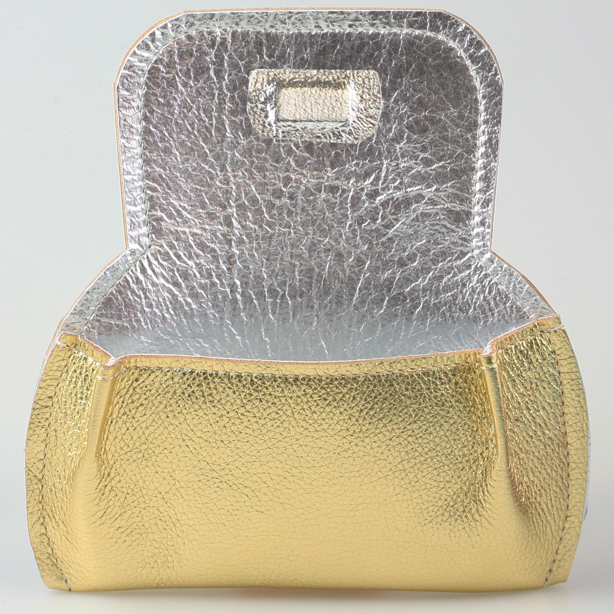 The Marla Sunglass Case: Metallic Leather!: Ruby