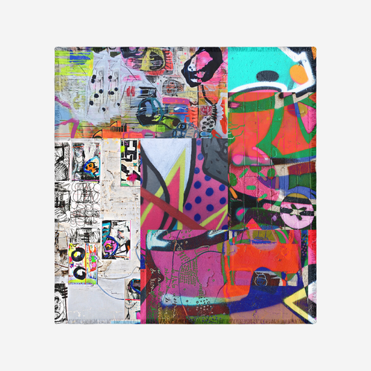 Silk-Modal Large Square Scarf - Dream Box