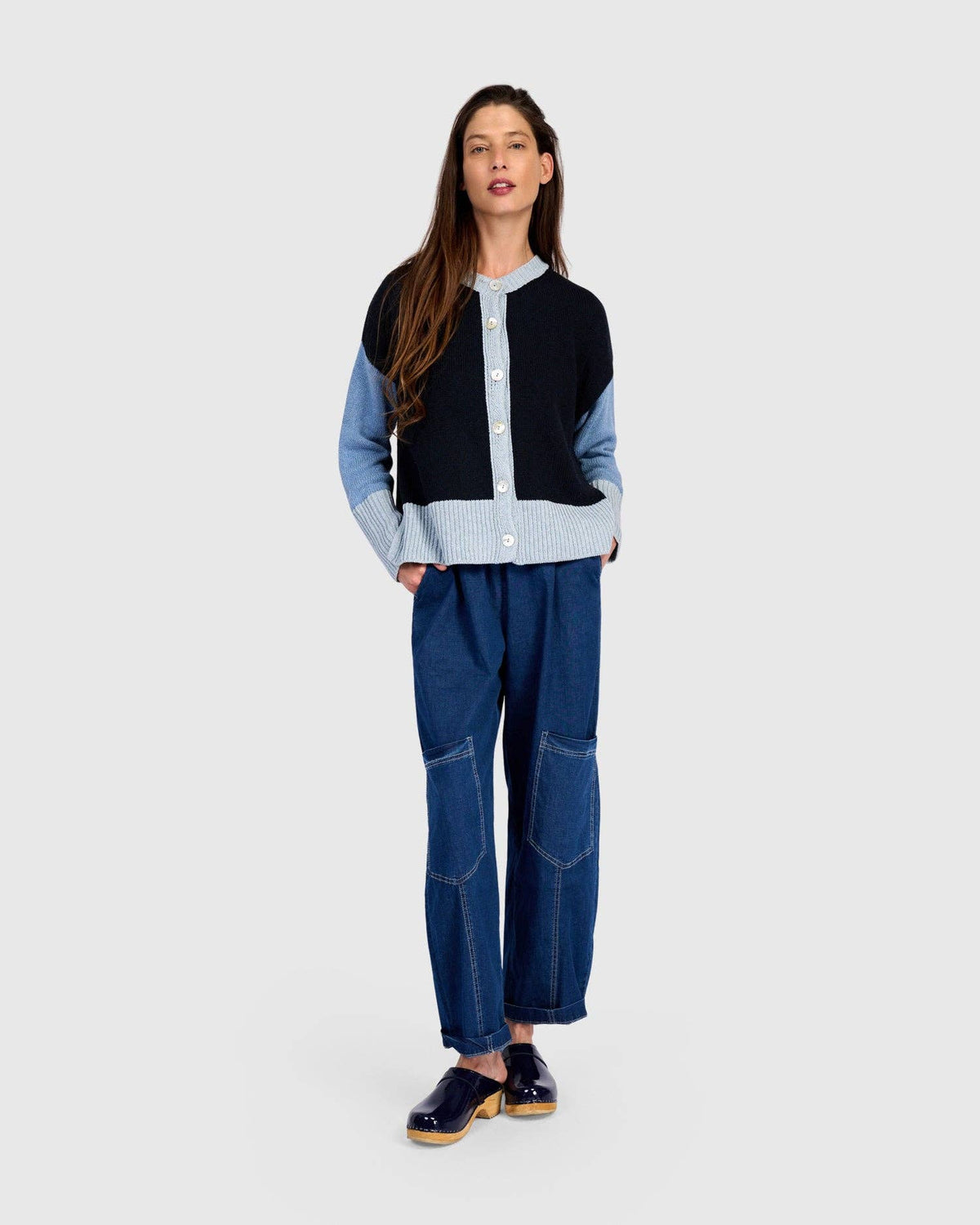 Marmalade Cardigan, Blue Mix: NAVY / ONE SIZE