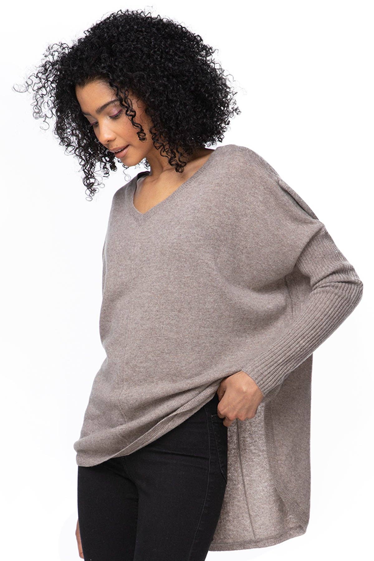 Nelly Washable Cashmere V-neck Pullover