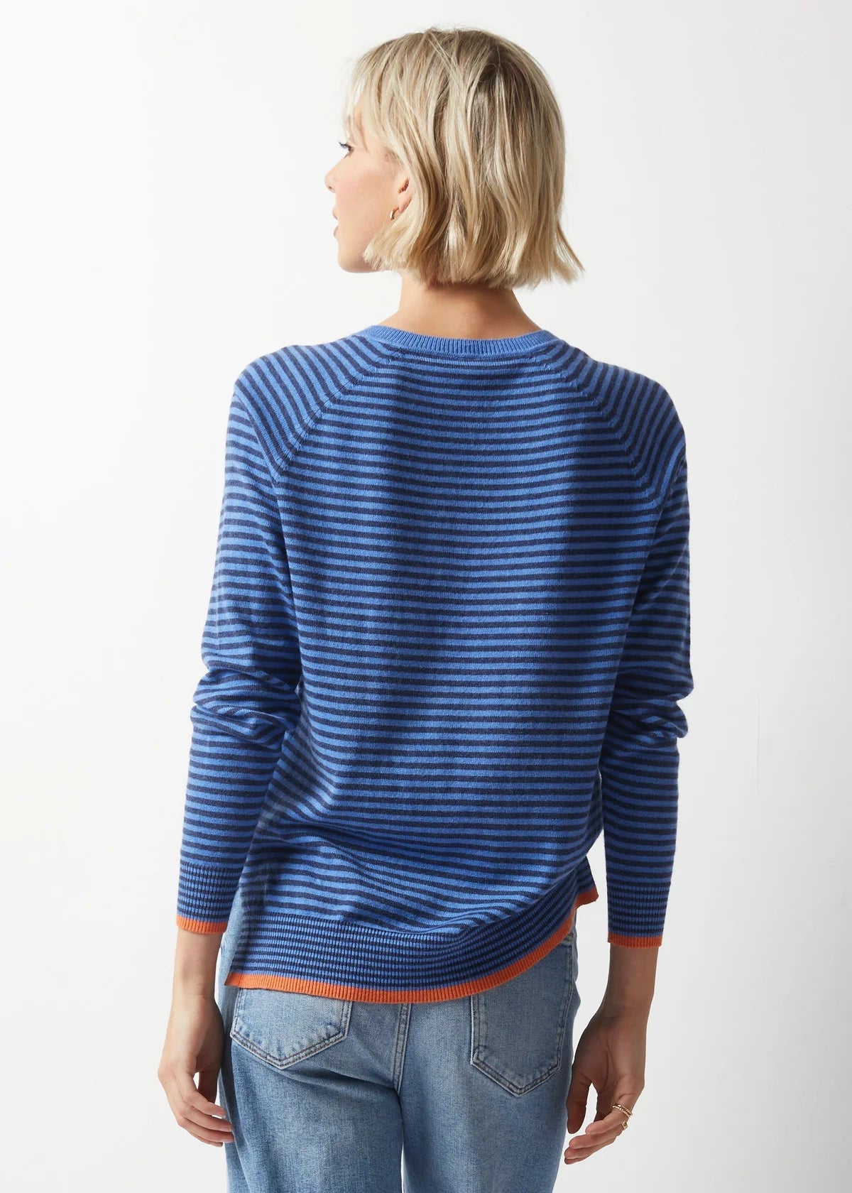 Essential Stripe V Sweater ZP6328U - Zaket & Plover