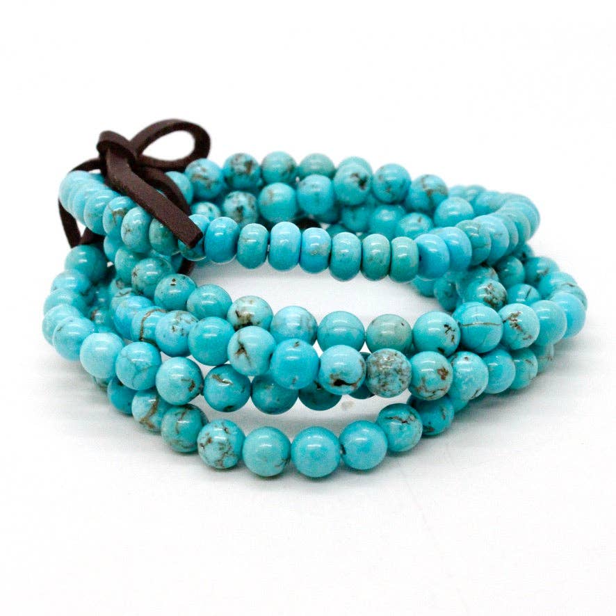 Turquoise Stone Luxury Stack Bracelet - BL-Athens