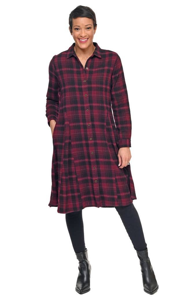 CV1208 Sheridan Dress in Lucerne Flannel*: XS