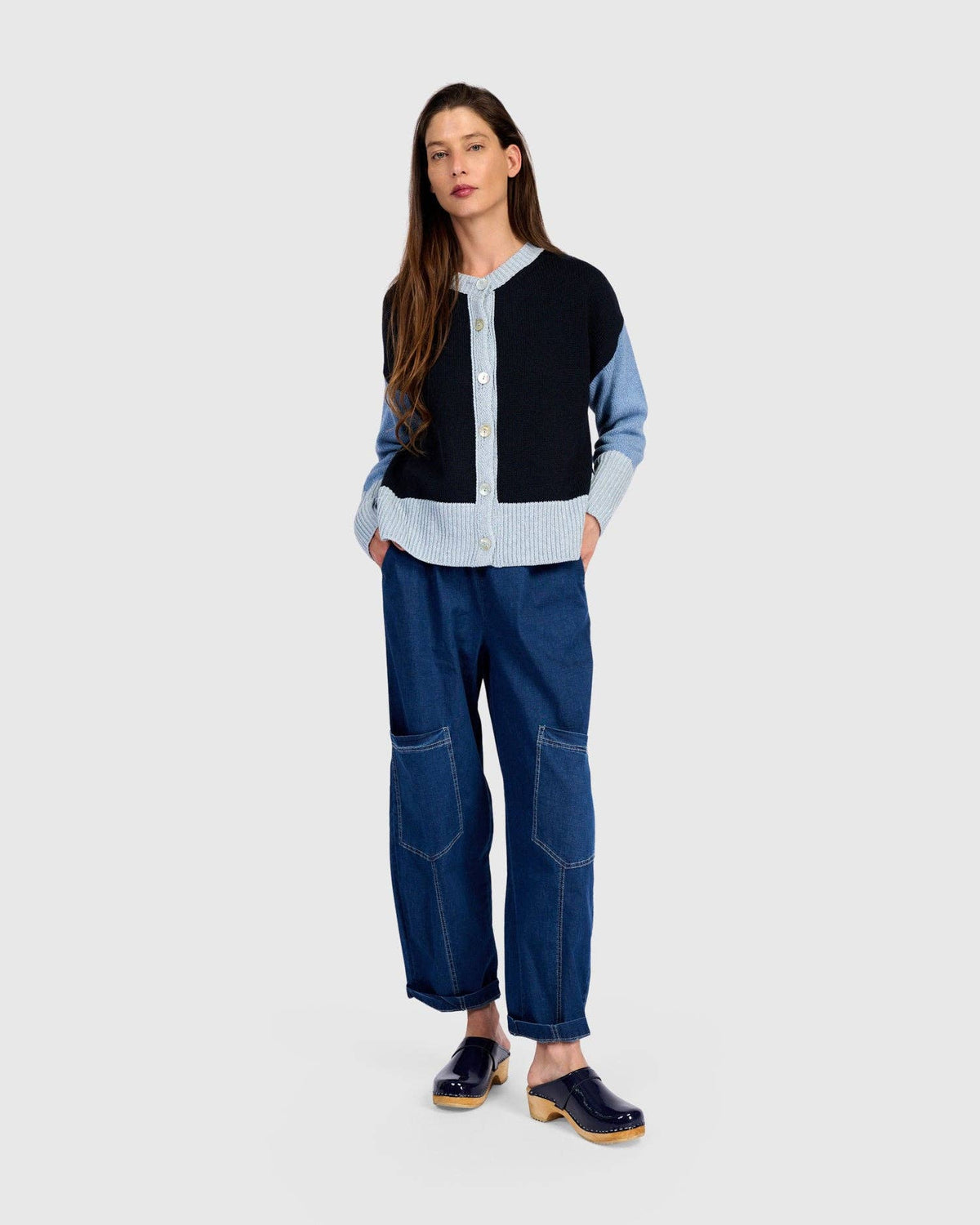 Marmalade Cardigan, Blue Mix: NAVY / ONE SIZE