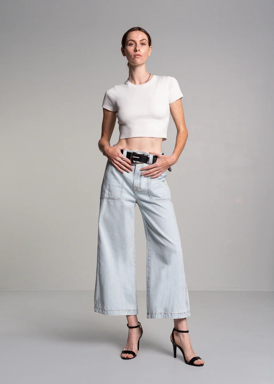 Avery Cropped Wide Trouser FR1941AMYS -No End Denim