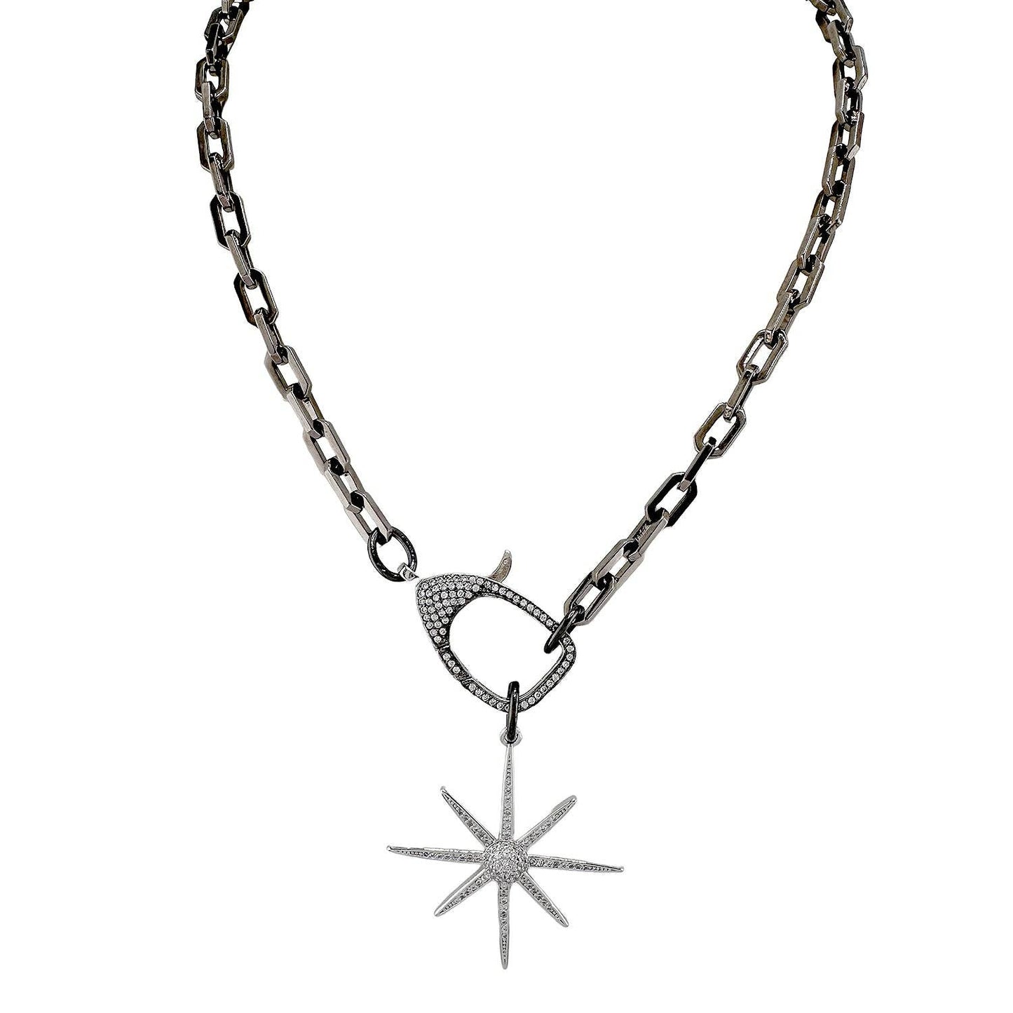 Matty North Star Link Necklace: Gold