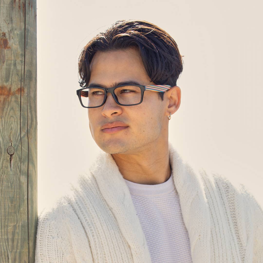 BP20813 Aloha - Onyx / Rainbow Wood / Blue Light: 2.50