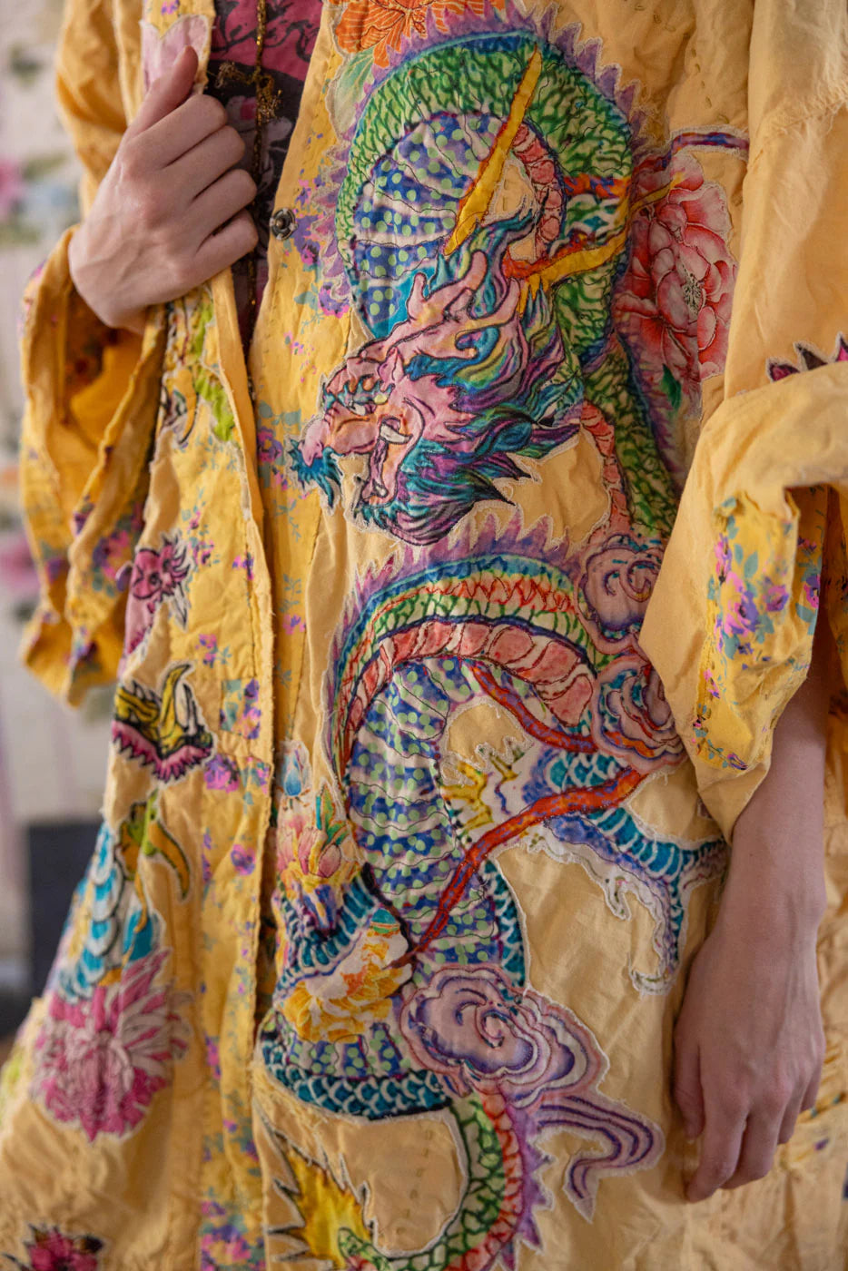 Dragon Romani Kimono 1163 - Magnolia Pearl