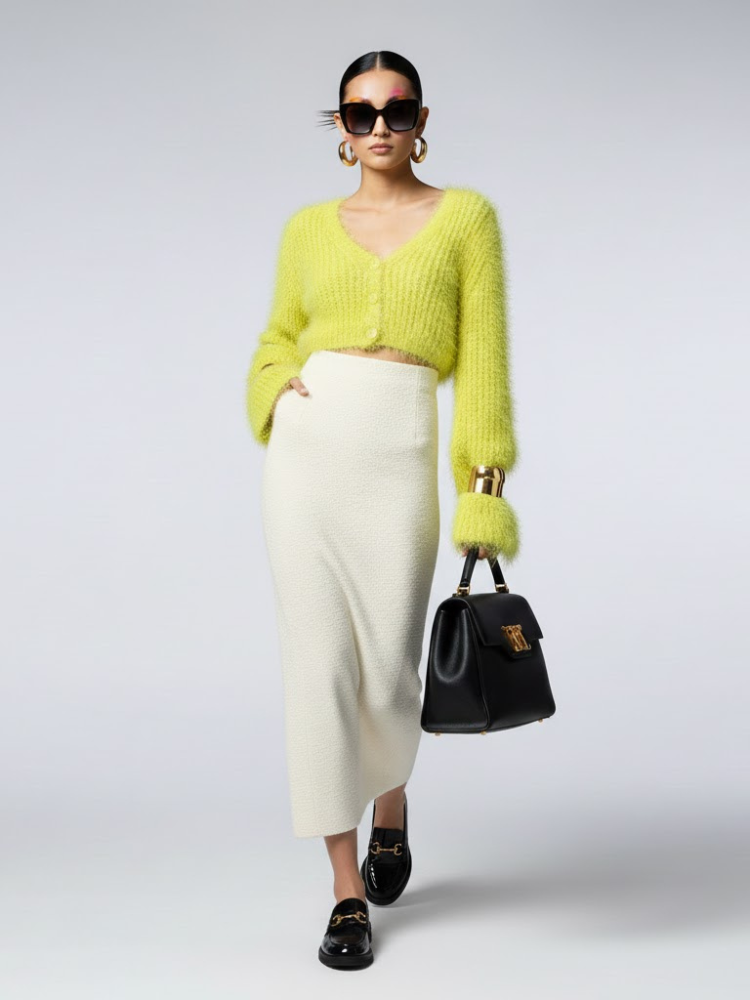 Women's Eco Knitwear LENOX HILL NY CITY Collection BYMANYC ® New York: Yellow / One size