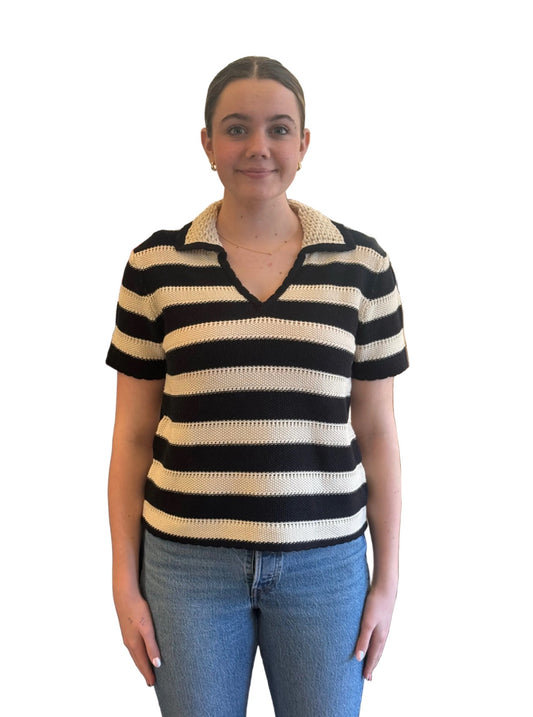 Short Sleeve Sweater Top 51957 - Elliott Lauren