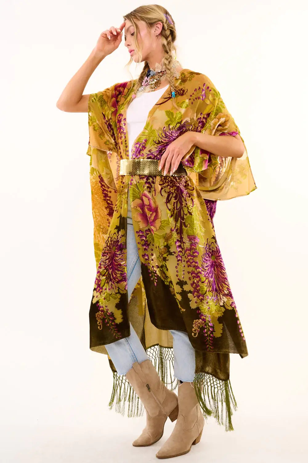 Forest Goddess Kimono: One Size / Forest Burnout