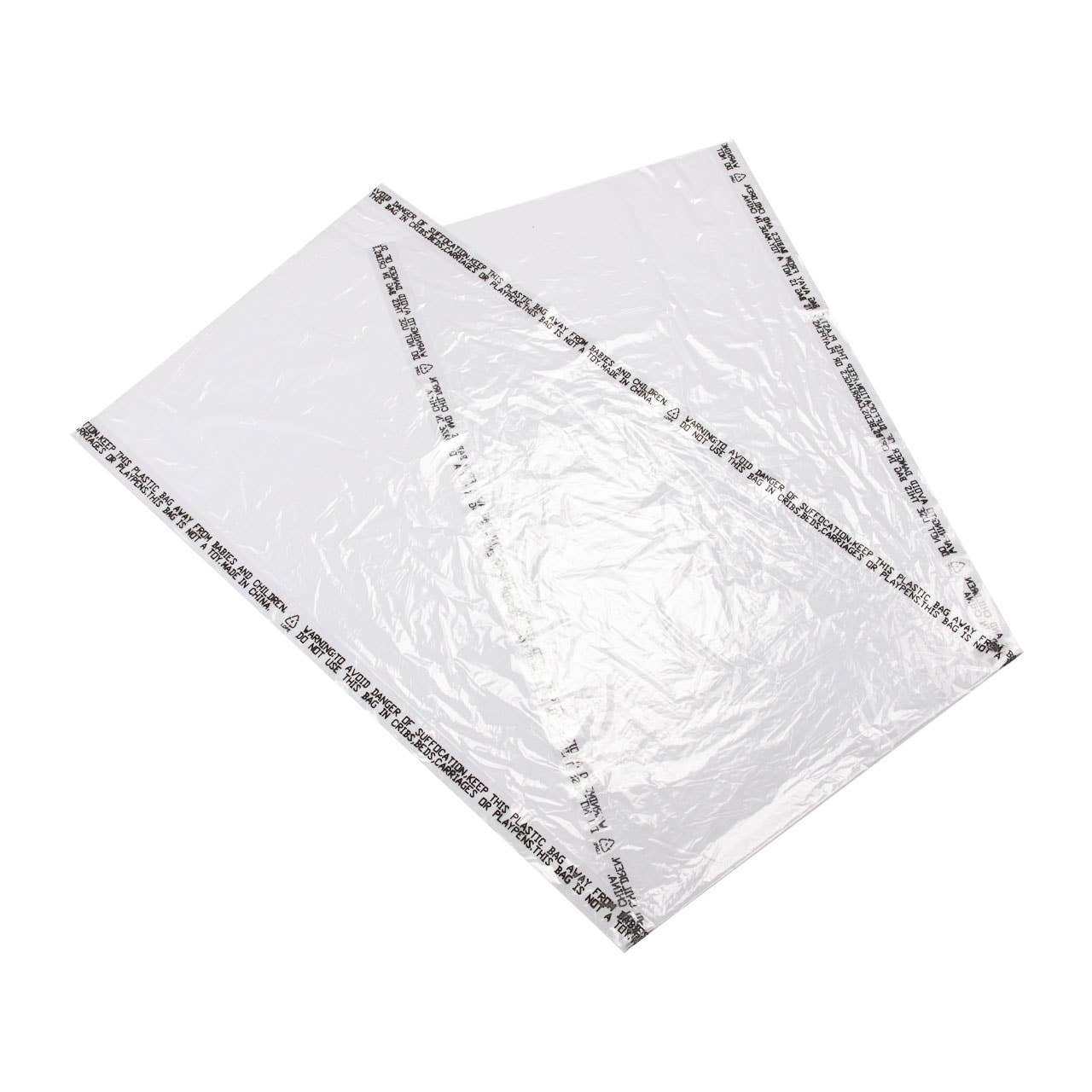 Large Clear Plastic Garment Bags - 21"W x 3"D x 72"H