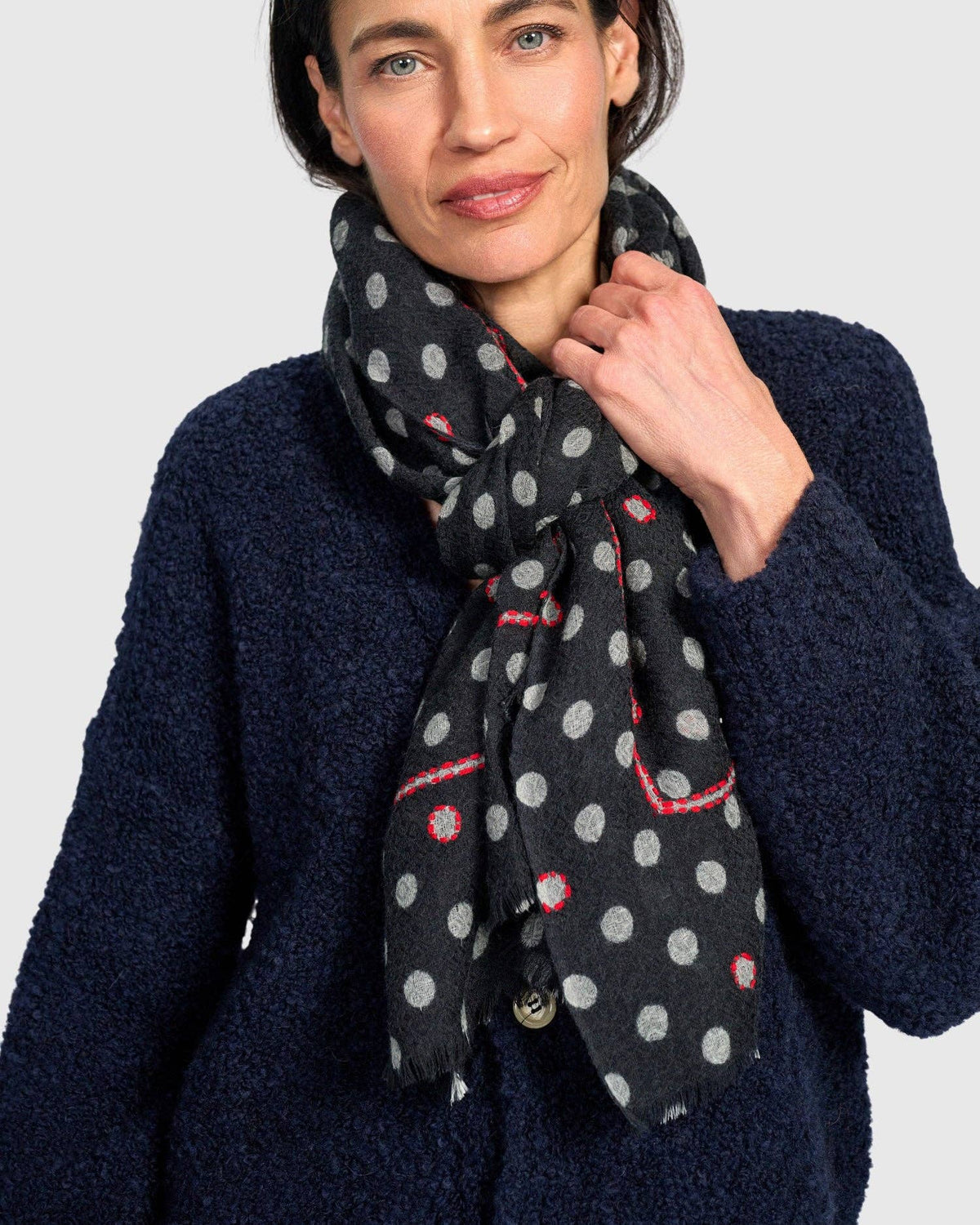 Patty Scarf, Midnight Dot: Dots / ONE SIZE