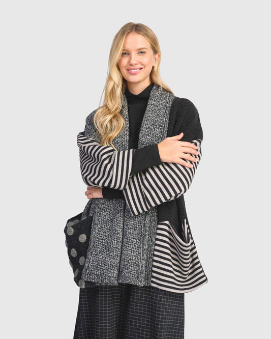 Urban Elsie Cardigan, Storm Mix: Storm / XS (US 6-8)