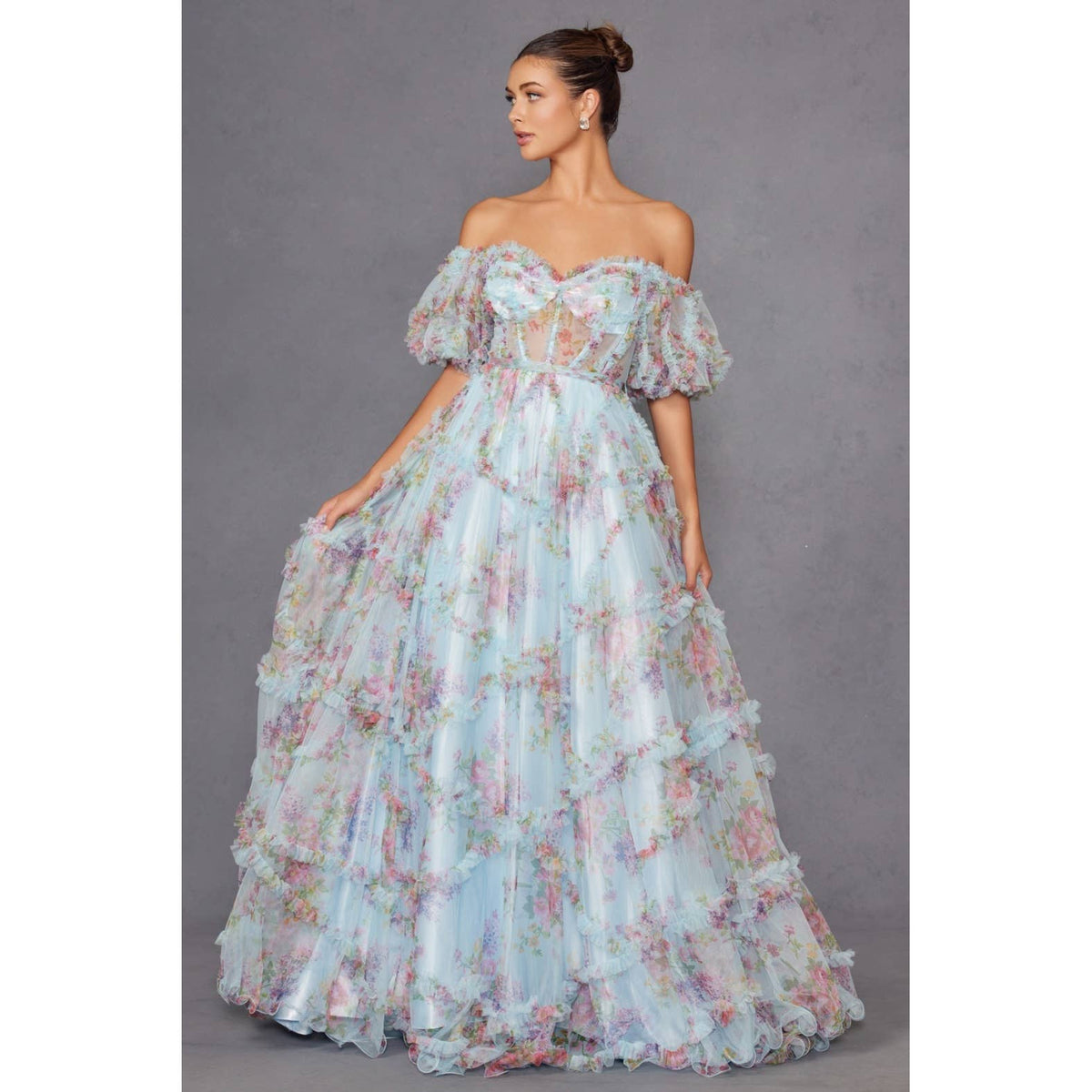 JT2887C THIS FLOOR-LENGTH GOWN IS A PERFECT BLEND OF ELEGANC: BLUE / 8
