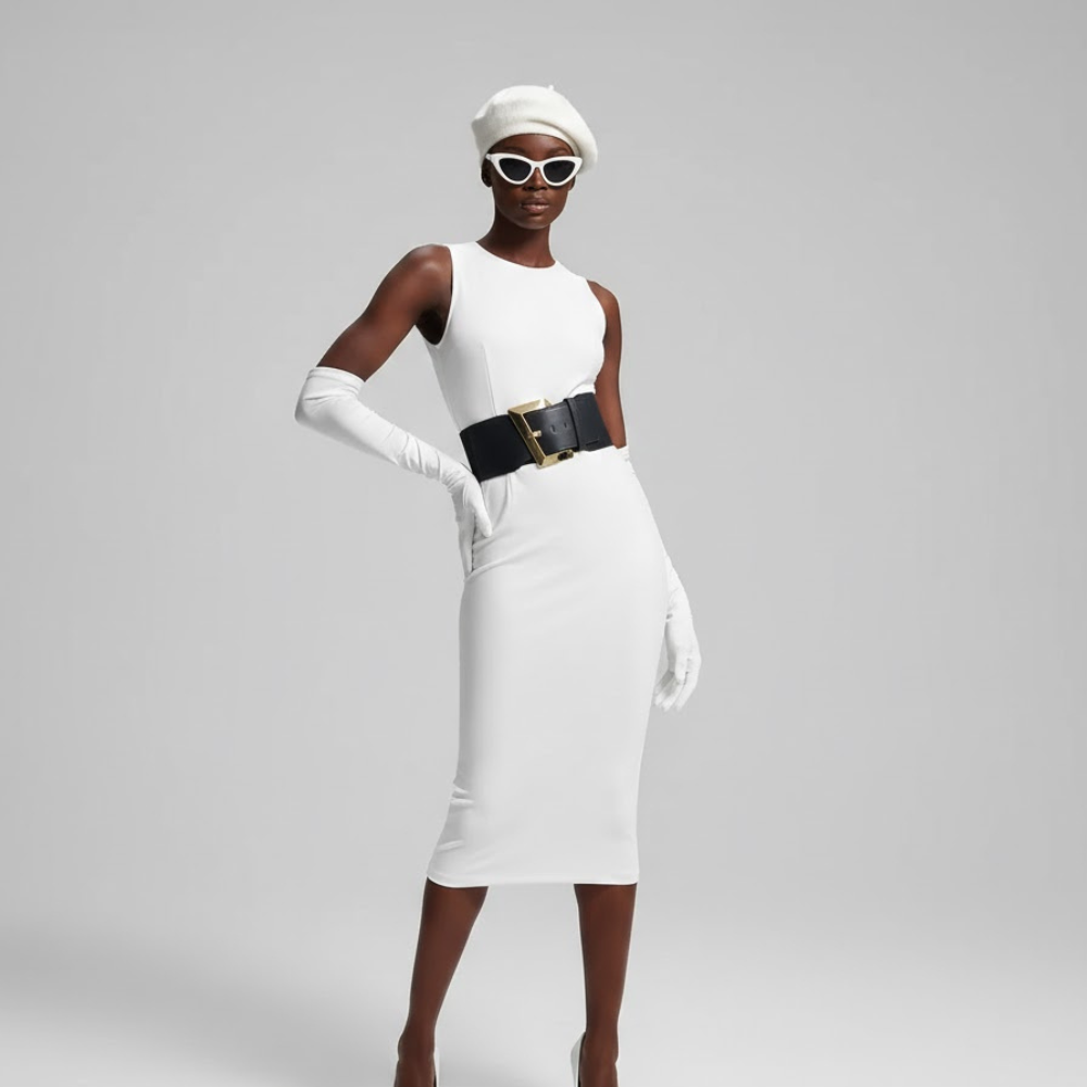 Women's Belts: Noho | Manhattan Chic Collection BYMANYC ® New York: 82cm / Black belt