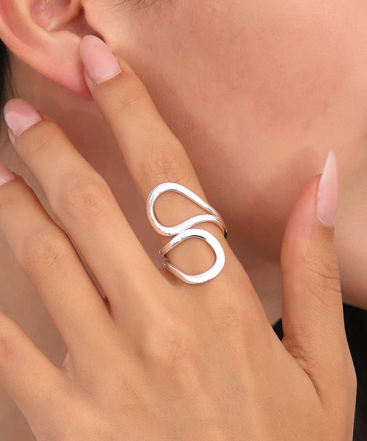 Sterling silver open ring