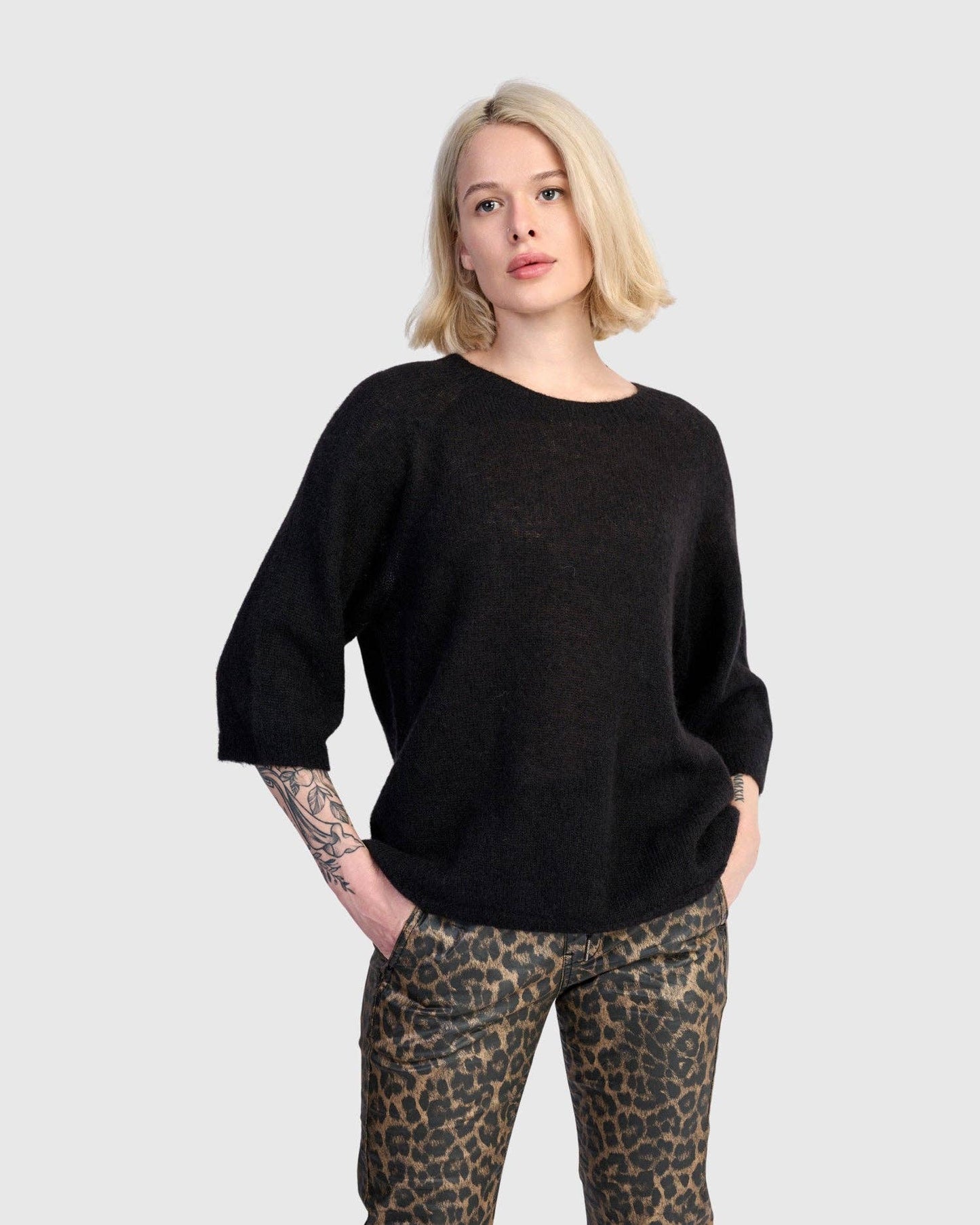 Core Pullover Sweater, Black: BLACK / S (US 8-12)