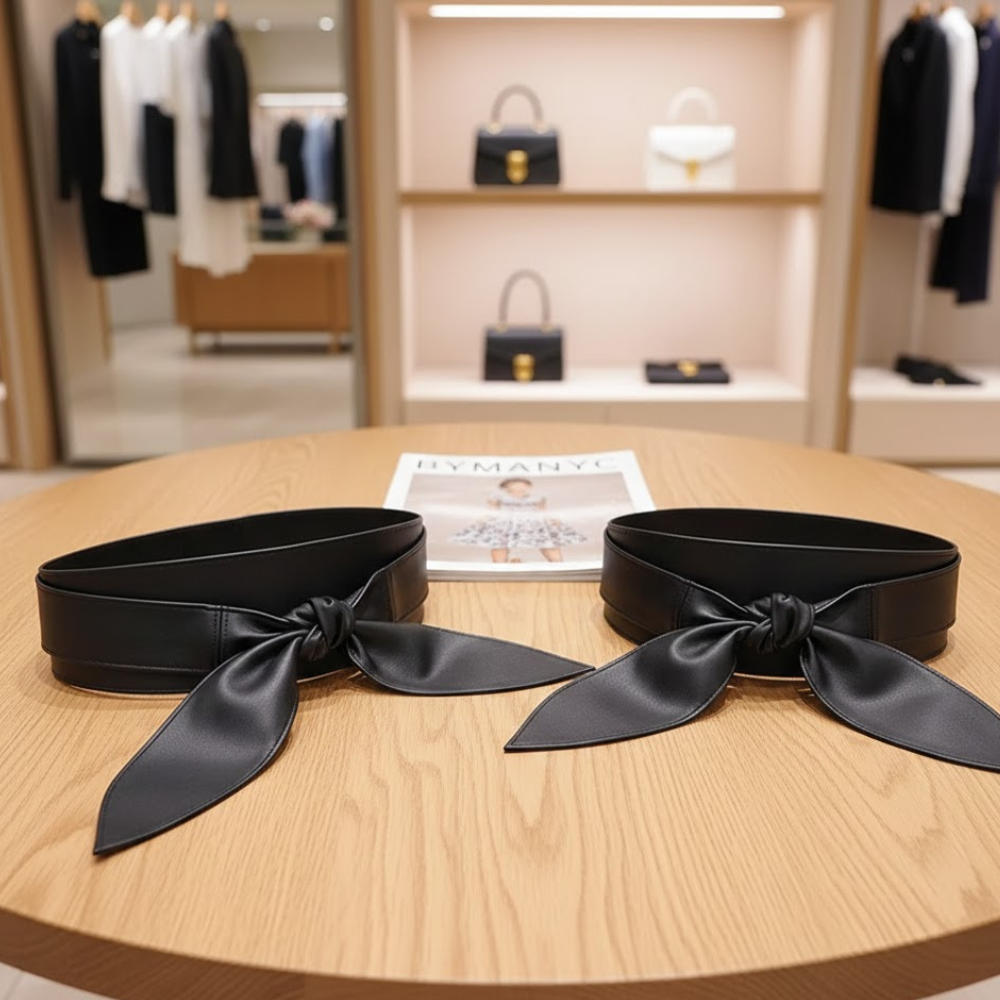 Women's Belts: Astoria | Manhattan Chic Collection BYMANYC ® New York: Wrap around / Black